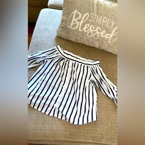 Stripped woman’s blouse